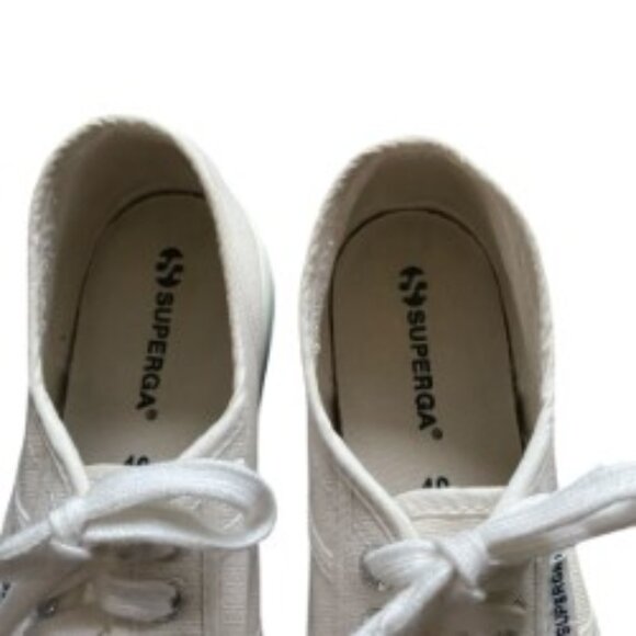 Superga ACOTW White Platform Sneakers 9 - Picture 3 of 7